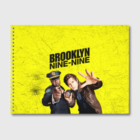 Альбом для рисования с принтом Brooklyn Nine-Nine в Белгороде, 100% бумага
 | матовая бумага, плотность 200 мг. | Тематика изображения на принте: 7 сезон | 99 участок | brooklyn nine nine | бруклин | бруклин 9 9 | комедия