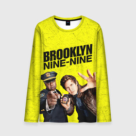 Мужской лонгслив 3D с принтом Brooklyn Nine-Nine в Белгороде, 100% полиэстер | длинные рукава, круглый вырез горловины, полуприлегающий силуэт | 7 сезон | 99 участок | brooklyn nine nine | бруклин | бруклин 9 9 | комедия