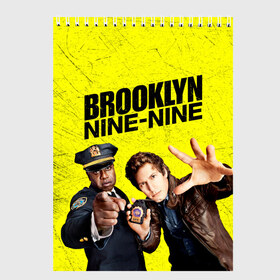 Скетчбук с принтом Brooklyn Nine-Nine в Белгороде, 100% бумага
 | 48 листов, плотность листов — 100 г/м2, плотность картонной обложки — 250 г/м2. Листы скреплены сверху удобной пружинной спиралью | Тематика изображения на принте: 7 сезон | 99 участок | brooklyn nine nine | бруклин | бруклин 9 9 | комедия