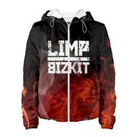 Женская куртка 3D с принтом LIMP BIZKIT в Белгороде, ткань верха — 100% полиэстер, подклад — флис | прямой крой, подол и капюшон оформлены резинкой с фиксаторами, два кармана без застежек по бокам, один большой потайной карман на груди. Карман на груди застегивается на липучку | dj lethal | limp bizkit | rock | джон отто | лимп бизкит | майк смит | музыка | роб уотерс | рок | сэм риверс | терри бальзамо | уэс борланд | фред дёрст