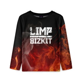 Детский лонгслив 3D с принтом LIMP BIZKIT в Белгороде, 100% полиэстер | длинные рукава, круглый вырез горловины, полуприлегающий силуэт
 | dj lethal | limp bizkit | rock | джон отто | лимп бизкит | майк смит | музыка | роб уотерс | рок | сэм риверс | терри бальзамо | уэс борланд | фред дёрст