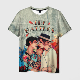 Мужская футболка 3D с принтом THE HATTERS в Белгороде, 100% полиэфир | прямой крой, круглый вырез горловины, длина до линии бедер | hatters | music | rock | музыка | рок