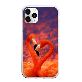 Чехол для iPhone 11 Pro матовый с принтом Flamingo Love в Белгороде, Силикон |  | 14 февраля | 8 марта | валентинов день | верность | влюбленность | влюбленные | вместе | вместе навсегда | девушке | женат | женский день | женский праздник | закат | замужем | кружка | любимая