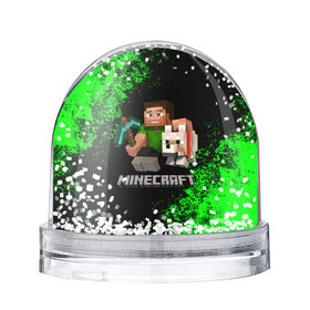 Снежный шар с принтом MINECRAFT в Белгороде, Пластик | Изображение внутри шара печатается на глянцевой фотобумаге с двух сторон | game | minecraft | блоки | игра | квадраты | компьютерная игра | крипер | майнкрафт