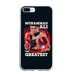 Чехол для iPhone 7Plus/8 Plus матовый с принтом Muhammad Ali в Белгороде, Силикон | Область печати: задняя сторона чехла, без боковых панелей | ali | muhammad ali | the greatest | али | бокс | мухамед али | мухаммед али