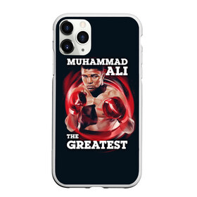 Чехол для iPhone 11 Pro матовый с принтом Muhammad Ali в Белгороде, Силикон |  | Тематика изображения на принте: ali | muhammad ali | the greatest | али | бокс | мухамед али | мухаммед али