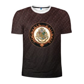 Мужская футболка 3D спортивная с принтом Coat of Hogwarts в Белгороде, 100% полиэстер с улучшенными характеристиками | приталенный силуэт, круглая горловина, широкие плечи, сужается к линии бедра | vdgerir | гарри поттер | гриффиндор | дамблдор | добби | слизерин | хогвартс