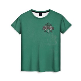 Женская футболка 3D с принтом 07 Slytherin в Белгороде, 100% полиэфир ( синтетическое хлопкоподобное полотно) | прямой крой, круглый вырез горловины, длина до линии бедер | vdgerir | гарри поттер | гриффиндор | дамблдор | добби | слизерин | хогвартс