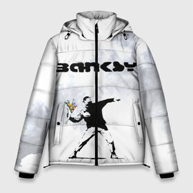 Мужская зимняя куртка 3D с принтом Banksy в Белгороде, верх — 100% полиэстер; подкладка — 100% полиэстер; утеплитель — 100% полиэстер | длина ниже бедра, свободный силуэт Оверсайз. Есть воротник-стойка, отстегивающийся капюшон и ветрозащитная планка. 

Боковые карманы с листочкой на кнопках и внутренний карман на молнии. | banksy | бэнкси | граффити | стрит арт | художник