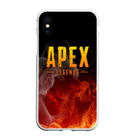 Чехол для iPhone XS Max матовый с принтом APEX LEGENDS в Белгороде, Силикон | Область печати: задняя сторона чехла, без боковых панелей | apex | apex legends | battle | battle royal | bloodhound | titanfall | wraith | апекс | апекс легендс | батл рояль | битва | война | каустик | королевская битва