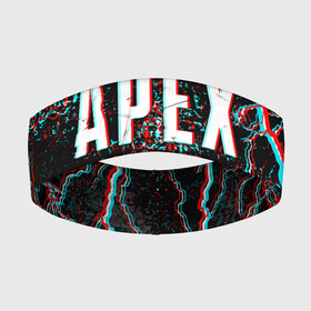 Повязка на голову 3D с принтом APEX LEGENDS GLITCH в Белгороде,  |  | Тематика изображения на принте: apex | apex legends | battle | battle royal | bloodhound | titanfall | wraith | апекс | апекс легендс | батл рояль | битва | война | каустик | королевская битва