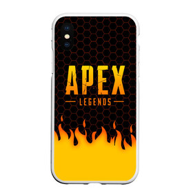 Чехол для iPhone XS Max матовый с принтом APEX LEGENDS в Белгороде, Силикон | Область печати: задняя сторона чехла, без боковых панелей | apex | apex legends | battle | battle royal | bloodhound | titanfall | wraith | апекс | апекс легендс | батл рояль | битва | война | каустик | королевская битва