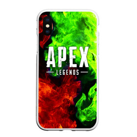 Чехол для iPhone XS Max матовый с принтом APEX LEGENDS в Белгороде, Силикон | Область печати: задняя сторона чехла, без боковых панелей | apex | apex legends | battle | battle royal | bloodhound | titanfall | wraith | апекс | апекс легендс | батл рояль | битва | война | каустик | королевская битва