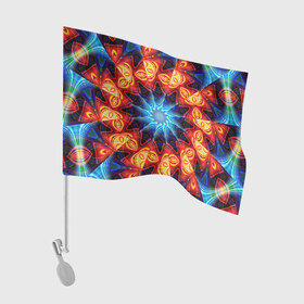 Флаг для автомобиля с принтом PSY в Белгороде, 100% полиэстер | Размер: 30*21 см | abstract | abstraction | texture | абстракция | геометрия | иллюзия | обман зрения | оптический узор | текстура