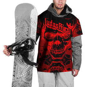 Накидка на куртку 3D с принтом Judas Priest в Белгороде, 100% полиэстер |  | breaking the law | judas priest | live | painkiller | гленн типтон | грув | метал | роб хэлфорд | рок | тим оуэнс | хард | хеви