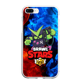 Чехол для iPhone 7Plus/8 Plus матовый с принтом BRAWL STARS VIRUS 8-BIT в Белгороде, Силикон | Область печати: задняя сторона чехла, без боковых панелей | 8 bit | 8 бит | bibi | brawl stars | crow | el brown | leon | leon shark | max | mr.p | sally leon | shark | stars | virus | werewolf | акула | биби | вирус | ворон | леон | оборотень | пингвин