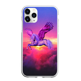 Чехол для iPhone 11 Pro Max матовый с принтом Dusk Sky Horse в Белгороде, Силикон |  | Тематика изображения на принте: высота | закат | конь | крылья | легенды | летать | летающий | лошадь | мистический | мифология | мифы | небесный | небо | облака | облач | пегас | плед | подушка | полет | пурпурный | сумерки | сумка