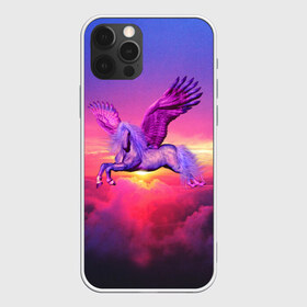 Чехол для iPhone 12 Pro Max с принтом Dusk Sky Horse в Белгороде, Силикон |  | Тематика изображения на принте: высота | закат | конь | крылья | легенды | летать | летающий | лошадь | мистический | мифология | мифы | небесный | небо | облака | облач | пегас | плед | подушка | полет | пурпурный | сумерки | сумка