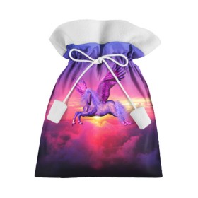 Подарочный 3D мешок с принтом Dusk Sky Horse в Белгороде, 100% полиэстер | Размер: 29*39 см | высота | закат | конь | крылья | легенды | летать | летающий | лошадь | мистический | мифология | мифы | небесный | небо | облака | облач | пегас | плед | подушка | полет | пурпурный | сумерки | сумка