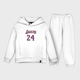 Детский костюм хлопок Oversize с принтом Lakers 24 в Белгороде,  |  | basketball | black | bryant | game | james | kobe | kobebryant | lakers | lebron | los angeles | mamba | nba | rip | slam dunk | баскетбол | баскетболист | брайант | браянт | джеймс | игрок | коби | леброн | лейкерс | лос анджеле