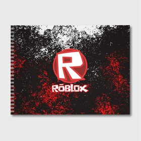 Альбом для рисования с принтом ROBLOX в Белгороде, 100% бумага
 | матовая бумага, плотность 200 мг. | Тематика изображения на принте: game | gamer | logo | minecraft | roblox | simulator | игра | конструктор | лого | майнкрафт | симулятор | строительство | фигура