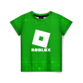 Детская футболка 3D с принтом Roblox. в Белгороде, 100% гипоаллергенный полиэфир | прямой крой, круглый вырез горловины, длина до линии бедер, чуть спущенное плечо, ткань немного тянется | 