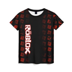 Женская футболка 3D с принтом Roblox в Белгороде, 100% полиэфир ( синтетическое хлопкоподобное полотно) | прямой крой, круглый вырез горловины, длина до линии бедер | roblox | roblox games | игра роблокс | роблокс симулятор