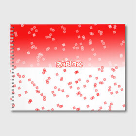 Альбом для рисования с принтом ROBLOX в Белгороде, 100% бумага
 | матовая бумага, плотность 200 мг. | 3d | roblox | игра | лого | логотип | надпись | онлайн | платформа | роблокс | эмблема