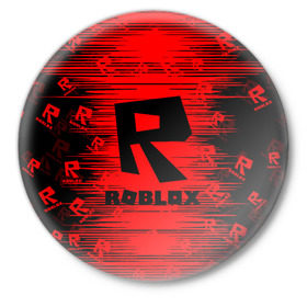 Значок с принтом Roblox. в Белгороде,  металл | круглая форма, металлическая застежка в виде булавки | Тематика изображения на принте: game | roblox | блок | игра | игрушка | лего | майнкрафт | персонажи | персонажи из кубиков | роблокс | робот