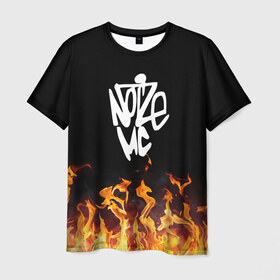 Мужская футболка 3D с принтом Noize MC в Белгороде, 100% полиэфир | прямой крой, круглый вырез горловины, длина до линии бедер | Тематика изображения на принте: hip hop | noize | noize mc | rap | музыка | нойз | нойз мс | реп | рэп | хип хоп
