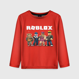 Детский лонгслив 3D с принтом ROBLOX в Белгороде, 100% полиэстер | длинные рукава, круглый вырез горловины, полуприлегающий силуэт
 | roblox | игра | компьютерная игра | логотип | онлайн | онлайн игра | роблакс | роблокс