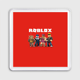 Магнит 55*55 с принтом ROBLOX в Белгороде, Пластик | Размер: 65*65 мм; Размер печати: 55*55 мм | roblox | игра | компьютерная игра | логотип | онлайн | онлайн игра | роблакс | роблокс