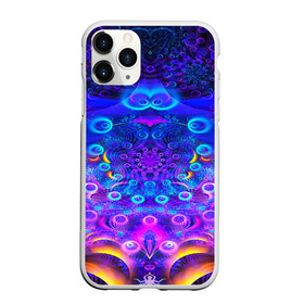 Чехол для iPhone 11 Pro матовый с принтом FRACTAL ILLUSION в Белгороде, Силикон |  | Тематика изображения на принте: abstract | abstraction | color | fractal | geometry | paitnt | polygon | polygonal | psy | абстракция | геометрия | краски | неоновые | полигоны | психоделика | фрактал