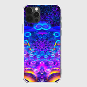 Чехол для iPhone 12 Pro Max с принтом FRACTAL ILLUSION в Белгороде, Силикон |  | Тематика изображения на принте: abstract | abstraction | color | fractal | geometry | paitnt | polygon | polygonal | psy | абстракция | геометрия | краски | неоновые | полигоны | психоделика | фрактал