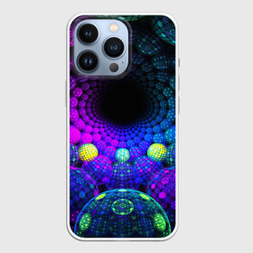 Чехол для iPhone 13 Pro с принтом PSY NEON в Белгороде,  |  | abstract | abstraction | color | fractal | geometry | paitnt | polygon | polygonal | psy | абстракция | геометрия | краски | неоновые | полигоны | психоделика | фрактал