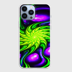 Чехол для iPhone 13 Pro Max с принтом NEONACID в Белгороде,  |  | abstract | abstraction | color | fractal | geometry | paitnt | polygon | polygonal | psy | абстракция | геометрия | краски | неоновые | полигоны | психоделика | фрактал