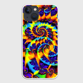 Чехол для iPhone 13 с принтом TIE DYE COLOR в Белгороде,  |  | abstract | abstraction | color | fractal | geometry | paitnt | polygon | polygonal | psy | абстракция | геометрия | краски | неоновые | полигоны | психоделика | фрактал