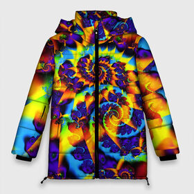 Женская зимняя куртка 3D с принтом TIE-DYE COLOR в Белгороде, верх — 100% полиэстер; подкладка — 100% полиэстер; утеплитель — 100% полиэстер | длина ниже бедра, силуэт Оверсайз. Есть воротник-стойка, отстегивающийся капюшон и ветрозащитная планка. 

Боковые карманы с листочкой на кнопках и внутренний карман на молнии | abstract | abstraction | color | fractal | geometry | paitnt | polygon | polygonal | psy | абстракция | геометрия | краски | неоновые | полигоны | психоделика | фрактал