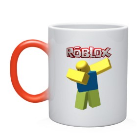 Кружка хамелеон с принтом Roblox Dab в Белгороде, керамика | меняет цвет при нагревании, емкость 330 мл | game | game roblox | logo roblox | online game | oof roblox dabbing | roblox | roblox dab | roblox noob | игра | игра роблокс | лого роблокс | онлайн игра | онлайн игра роблокс | роблокс | роблокс даб