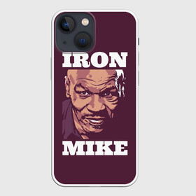 Чехол для iPhone 13 mini с принтом Mike Tyson в Белгороде,  |  | iron mike | iron mike tyson | mike tyson | бокс | железный майк | майк тайсон | таисон | тайсон