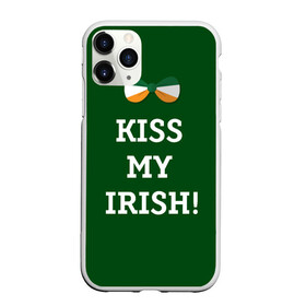 Чехол для iPhone 11 Pro матовый с принтом Kiss my Irish в Белгороде, Силикон |  | британия | день святого патрика | золото | ирландия