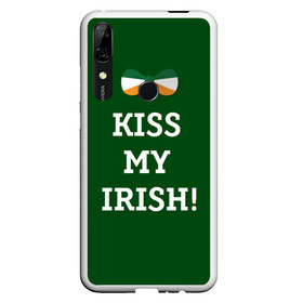 Чехол для Honor P Smart Z с принтом Kiss my Irish в Белгороде, Силикон | Область печати: задняя сторона чехла, без боковых панелей | британия | день святого патрика | золото | ирландия