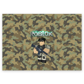 Поздравительная открытка с принтом Roblox 23 February Camouflage в Белгороде, 100% бумага | плотность бумаги 280 г/м2, матовая, на обратной стороне линовка и место для марки
 | 23 февраля | game | game roblox | logo roblox | online game | r | roblox | день защитника | день защитника отечества | игра | игра роблокс | лого | лого роблокс | логотип | надпись | онлайн игра | онлайн игра роблокс | роблокс