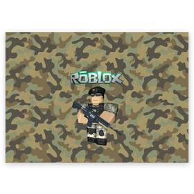 Поздравительная открытка с принтом Roblox 23 February Camouflage в Белгороде, 100% бумага | плотность бумаги 280 г/м2, матовая, на обратной стороне линовка и место для марки
 | Тематика изображения на принте: 23 февраля | game | game roblox | logo roblox | online game | r | roblox | день защитника | день защитника отечества | игра | игра роблокс | лого | лого роблокс | логотип | надпись | онлайн игра | онлайн игра роблокс | роблокс