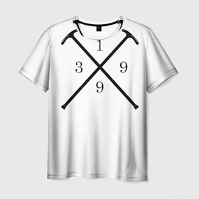 Мужская футболка 3D с принтом Старость в Белгороде, 100% полиэфир | прямой крой, круглый вырез горловины, длина до линии бедер | 1993 | клюка | надпись | слова | старость | юность