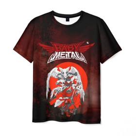 Мужская футболка 3D с принтом Babymetal в Белгороде, 100% полиэфир | прямой крой, круглый вырез горловины, длина до линии бедер | babymetal | бэбимэтал | каваии метал | музыка | рок | япония