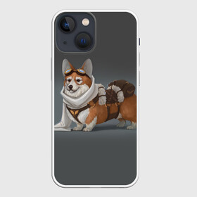 Чехол для iPhone 13 mini с принтом КОРГИ ПИЛОТ в Белгороде,  |  | animals | corgi | dogs | pets | puppies | queen | животные | корги | королева | песики | питомцы | собаки | щенки