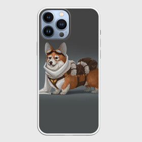 Чехол для iPhone 13 Pro Max с принтом КОРГИ ПИЛОТ в Белгороде,  |  | animals | corgi | dogs | pets | puppies | queen | животные | корги | королева | песики | питомцы | собаки | щенки