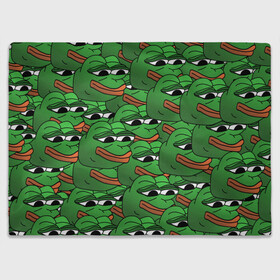 Плед 3D с принтом Pepe The Frog в Белгороде, 100% полиэстер | закругленные углы, все края обработаны. Ткань не мнется и не растягивается | frog | meme | memes | pepe | pepe the frog | грустная жабка | лягушка | лягушонок пепе | мем | мемы