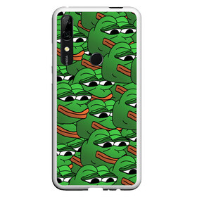 Чехол для Honor P Smart Z с принтом Pepe The Frog в Белгороде, Силикон | Область печати: задняя сторона чехла, без боковых панелей | Тематика изображения на принте: frog | meme | memes | pepe | pepe the frog | грустная жабка | лягушка | лягушонок пепе | мем | мемы